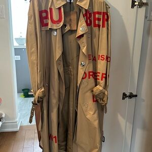 Burberry Tan Trench Coat, unisex